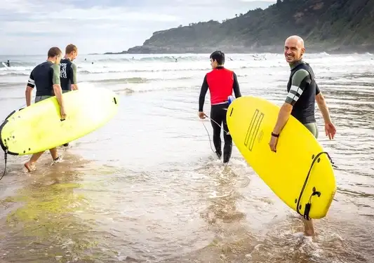 Surfers on France's Atlantic coast (c)Backroads