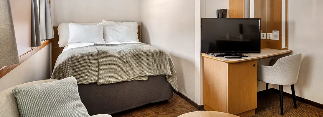 Hurtigruten's cabins also tend to be some of the more nicely appointed ones, flexing their Scandinavian design heritage throughout