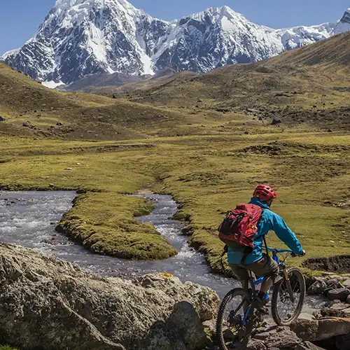 Biking in Peru