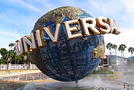 The Universal Studios globe
